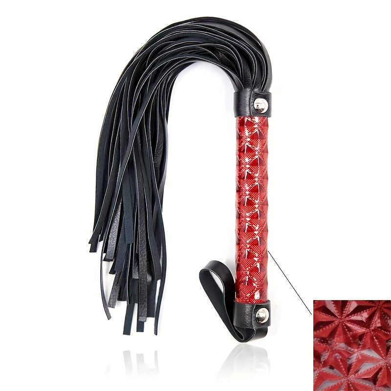 PU Leather Flogger Whip for Bondage Play